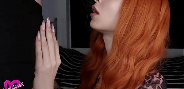 Redhead Girl Closeup Sucking Cock - Facial
